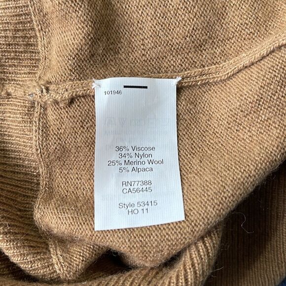 J Crew cow neck sweater NWT and gold snaps on one side - Picture 4 of 4